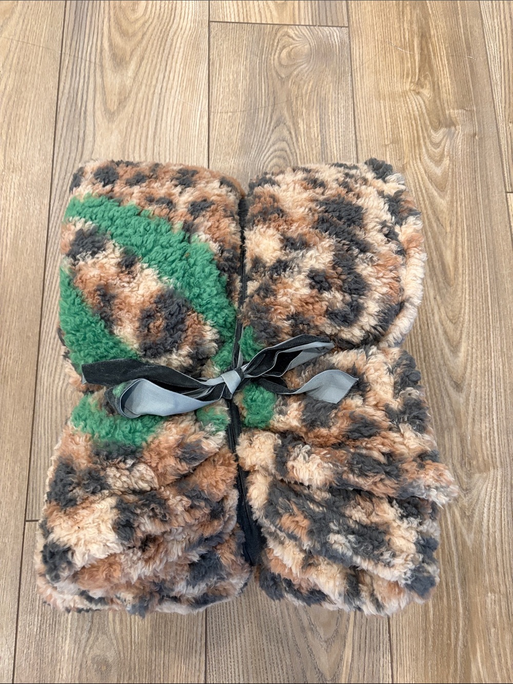 aerie Plush Throw Blanket in Leopard Print